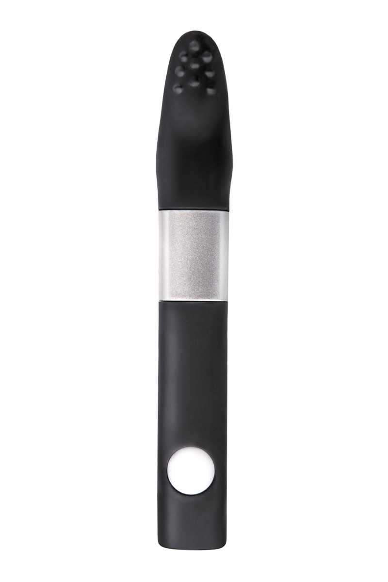 картинка Вибратор клиторальный Qvibry 8Gb USB памяти, силикон, черный, 12 см от магазина ErosMania
