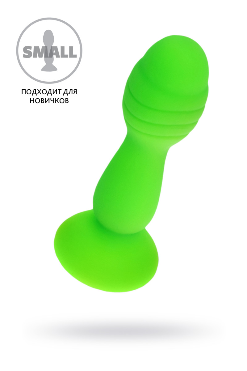 картинка Анальная втулка A-Toys by TOYFA Terg, силикон, зеленый, 10 см от магазина ErosMania
