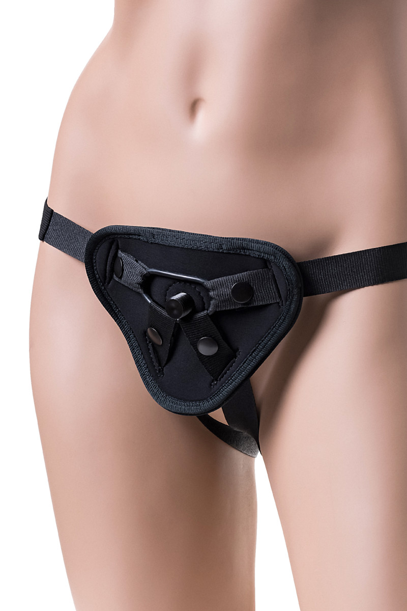 картинка Трусики для страпона TOYFA RealStick Strap-On Master, неопрен, черные от магазина ErosMania