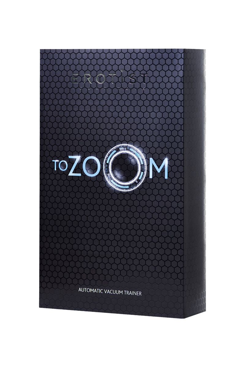 картинка Автоматический вакуумный тренажер для мужчин Erotist ToZoom, ABS пластик, черный, 28,5 см от магазина ErosMania