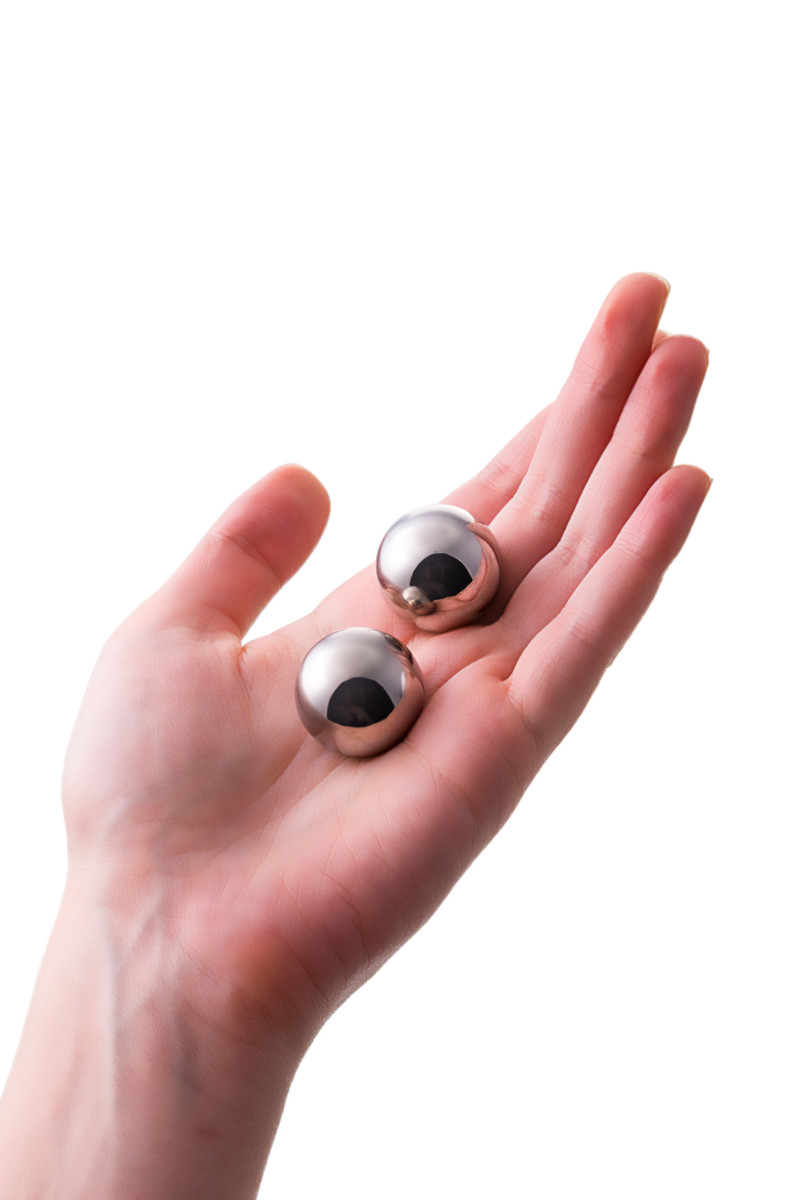 картинка Вагинальные шарики Metal by TOYFA, металл, серебряные, Ø 2,5 см от магазина ErosMania