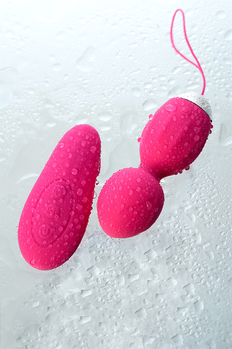 картинка Виброшарики и стимулятор внешних эрогенных зон L'EROINA by TOYFA Tella, силикон, розовые, 10 см от магазина ErosMania