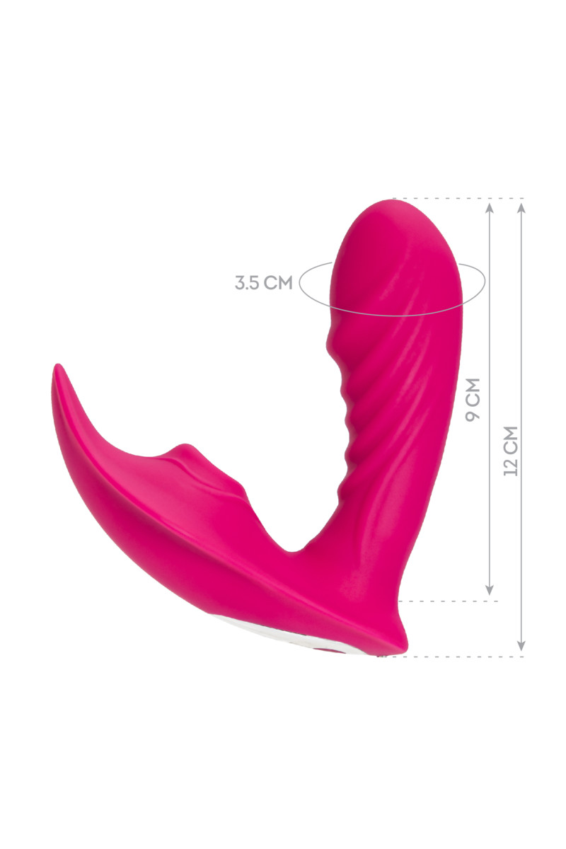 картинка Стимулятор точки G с вакуум-волновой стимуляцией JOS Shani, силикон, розовый, 12 см от магазина ErosMania