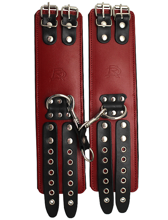 картинка Наручники широкие, на мягкой подкладке, красные, размер универсальный от магазина ErosMania