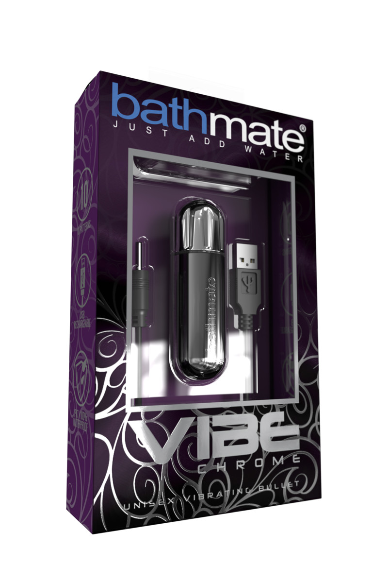 картинка Вибропуля Bathmate Vibe Bullet, хром от магазина ErosMania