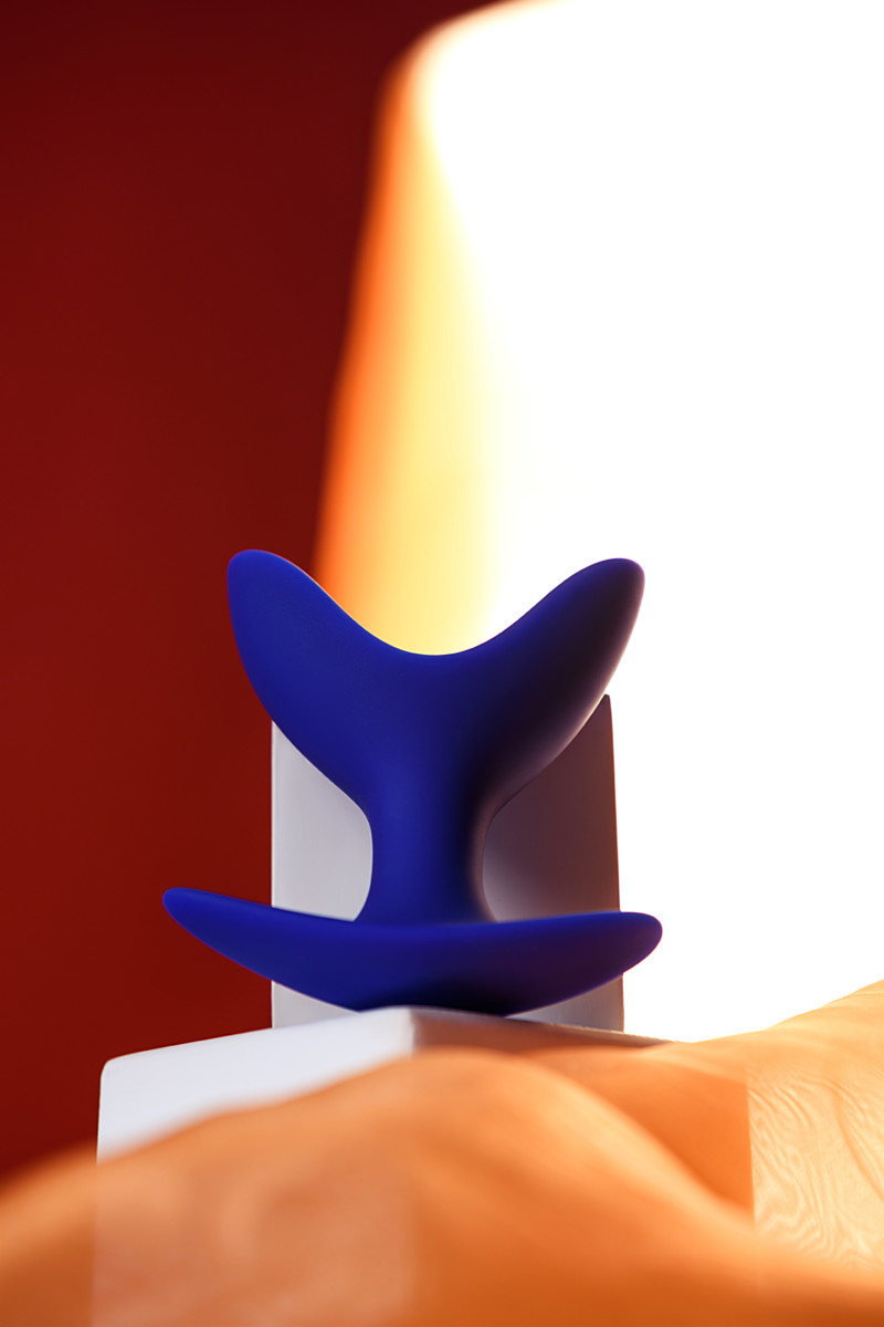 картинка Расширяющая анальная втулка ToDo by Toyfa Bloom, силикон, синяя, 9,5 см, Ø 7 см от магазина ErosMania