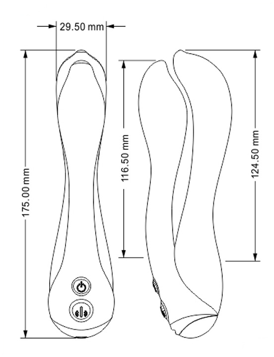 картинка Вибратор двойной Gofinger, 2 мотора, USB, розовый от магазина ErosMania