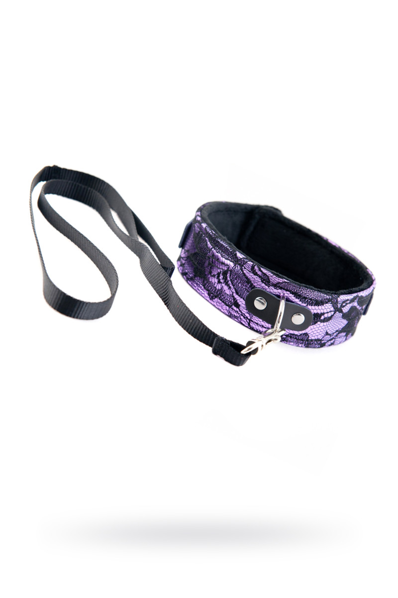 картинка Кружевной ошейник TOYFA Marcus, розовый, 44,5 см от магазина ErosMania