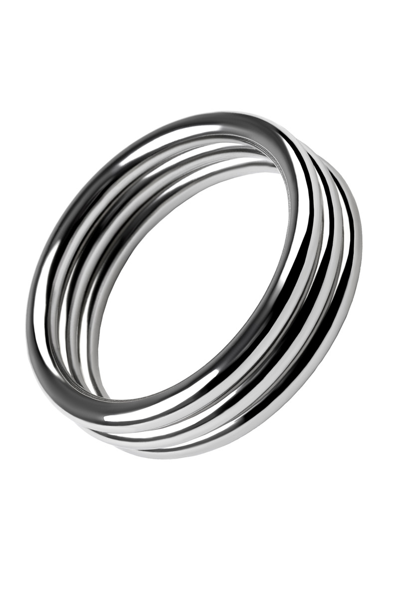 картинка Кольцо на пенис TOYFA Metal, серебряное, Ø 4,3 см от магазина ErosMania