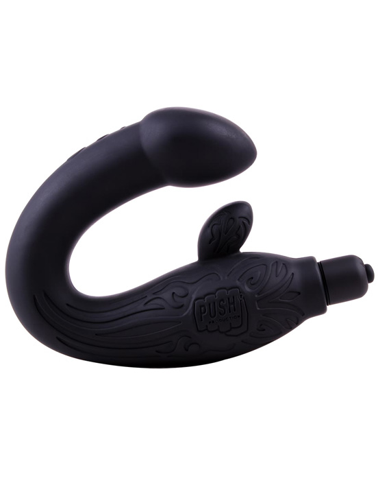 картинка Вибромассажёр для точки G и стимуляции клитора, чёрный от магазина ErosMania