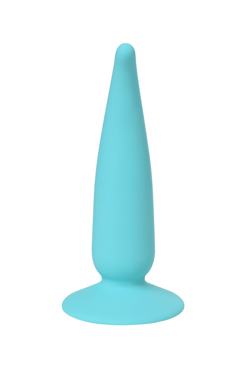 картинка Анальная втулка ToDo by Toyfa Сappy, силикон, голубая, 12,5 см, Ø 2,7 см от магазина ErosMania