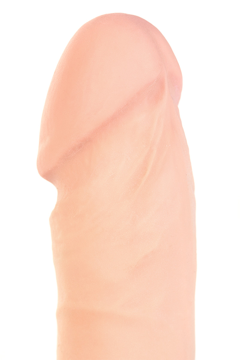 картинка Ротатор RealStick Elite на присоске, телесный, SoftSkin, 7 режимов вращения, 18 см от магазина ErosMania