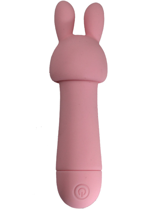 картинка Минивибратор NANA с насадками, силикон, 10 режимов, розовый от магазина ErosMania