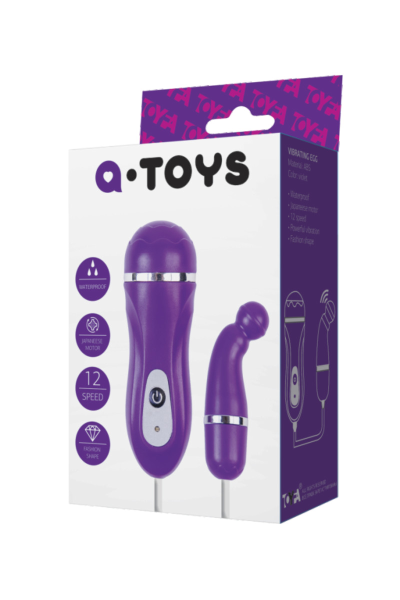 картинка Виброяйцо TOYFA  A-toys Beany, ABS пластик, фиолетовый, 5,5 см от магазина ErosMania