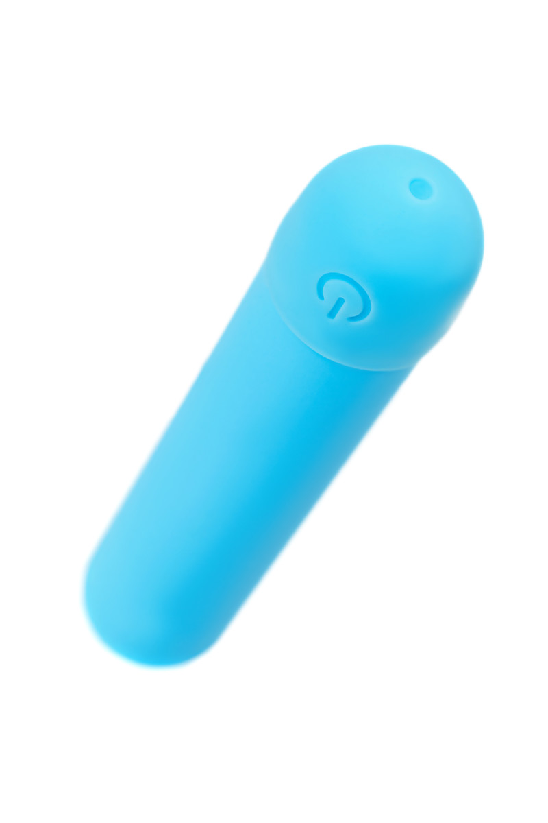 картинка Вибропуля A-toys MURR, силикон, голубой, 10 см от магазина ErosMania