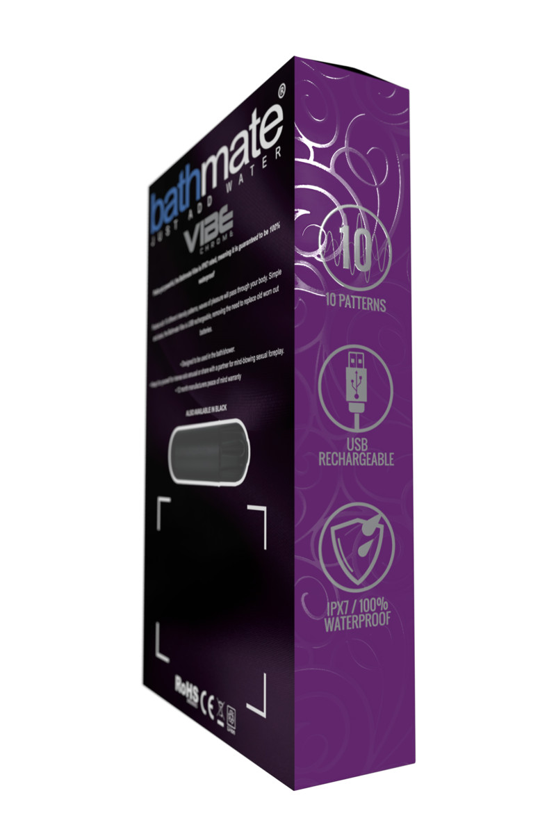 картинка Вибропуля Bathmate Vibe Bullet, хром от магазина ErosMania