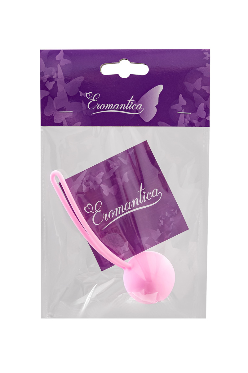 картинка Вагинальный шарик Eromantica Pansy, силикон, розовый, 3,5 см от магазина ErosMania