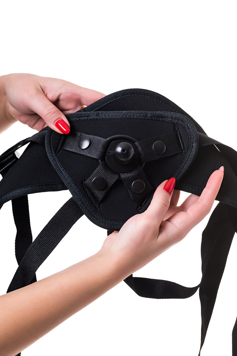 картинка Трусики для страпона TOYFA RealStick Strap-On Master, неопрен, черные от магазина ErosMania