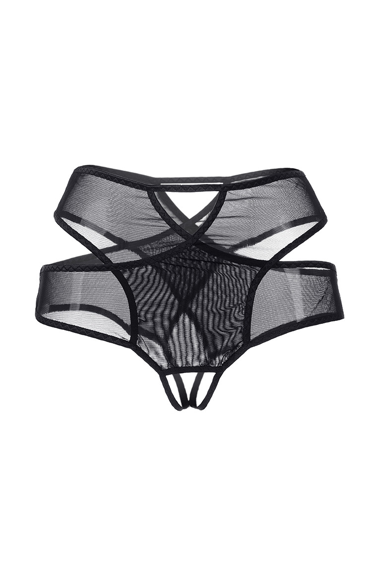 картинка Эротические трусики Waname Liberty с высокой посадкой черные (50-52) от магазина ErosMania