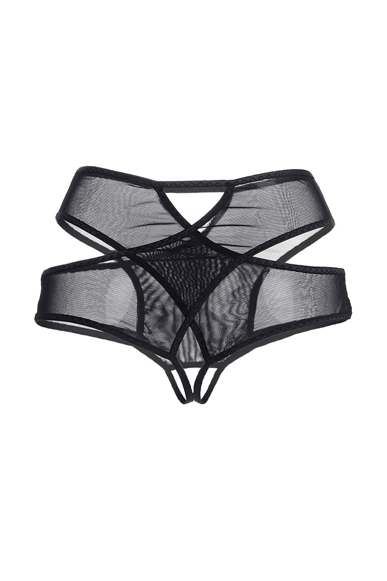 картинка Эротические трусики Waname Liberty с высокой посадкой черные (46-48) от магазина ErosMania