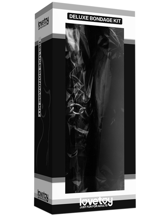 картинка Набор Deluxe Bondage Kit для игр (маска, кляп, плётка) от магазина ErosMania