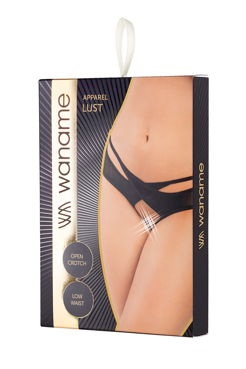 картинка Эротические трусики Waname Lust черные (46-48) от магазина ErosMania
