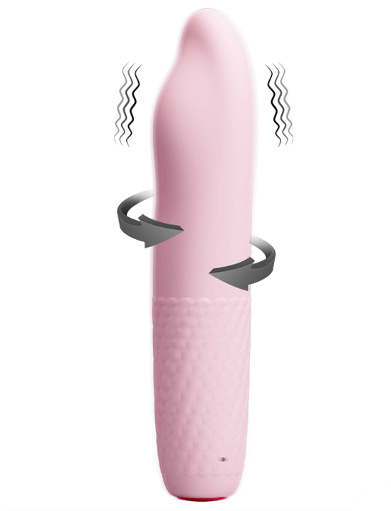 картинка Вибратор-ротатор Burke, розовый, 36x160 мм от магазина ErosMania