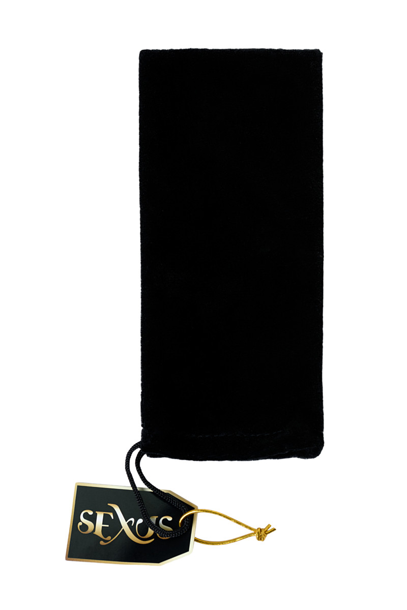 картинка Двусторонний фаллоимитатор Sexus Glass, стекло, синий, 20,5 см от магазина ErosMania