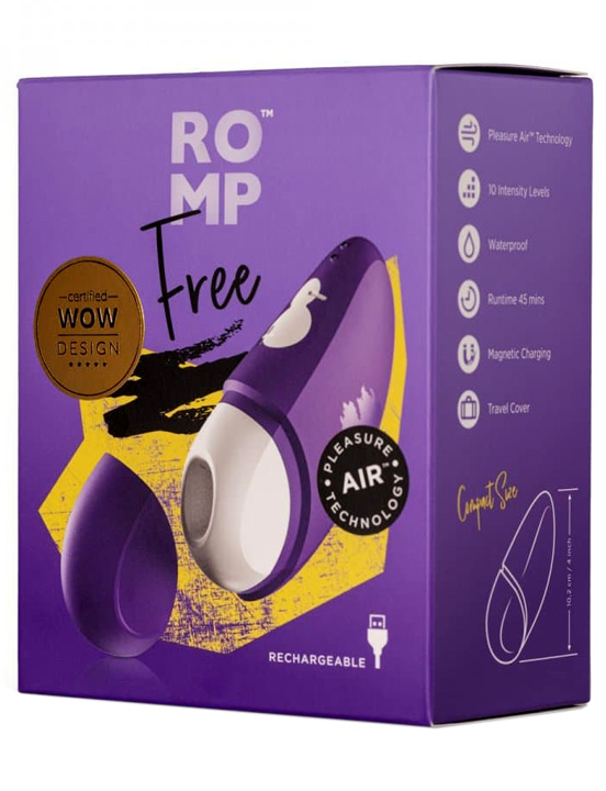 картинка Стимулятор клитора бесконтактный Romp Free от магазина ErosMania