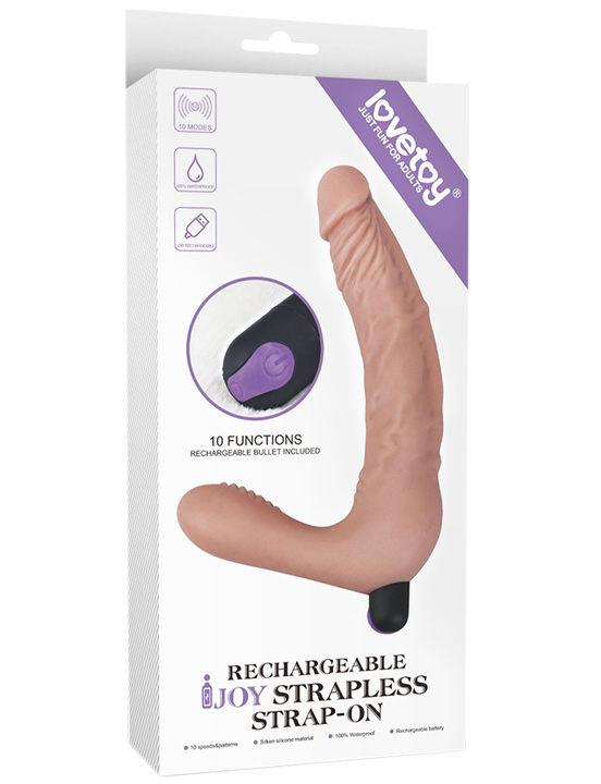 картинка Страпон безремневой IJOY Real Strapless, телесный, 39x210 мм от магазина ErosMania