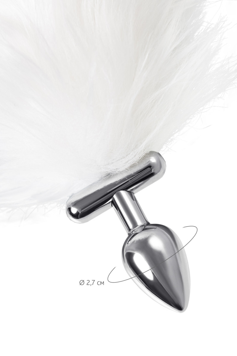 картинка Втулка со светящимся хвостом Metal by Toyfa, металл, серебристая, 25,5 см от магазина ErosMania