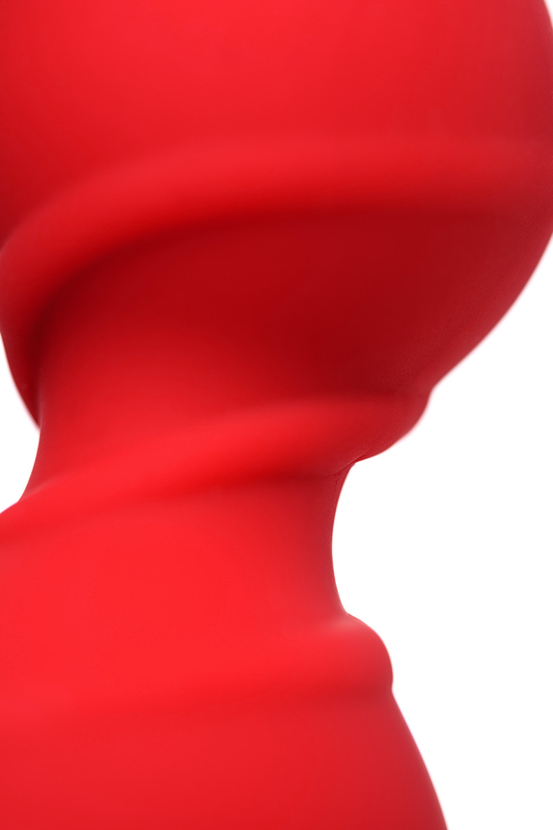 картинка Анальная втулка ToDo by Toyfa Trio, силикон, красная, 16 см, Ø 3,3 см от магазина ErosMania