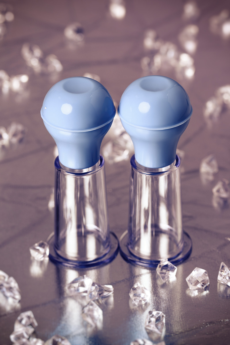 картинка Набор для стимуляции сосков TOYFA, ABS пластик, голубой, 9,7 см от магазина ErosMania