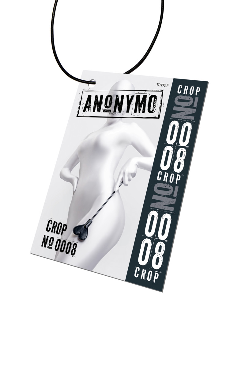 картинка Стек Anonymo #0008, PU кожа, черный, 35 см от магазина ErosMania