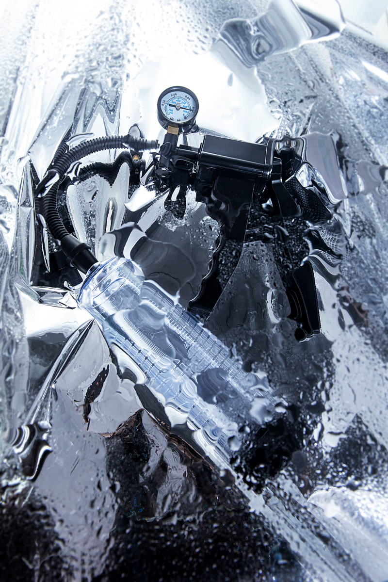 картинка Механическая помпа для пениса Sexus Men Training Viggo, ABS-пластик, черная, 62 см от магазина ErosMania