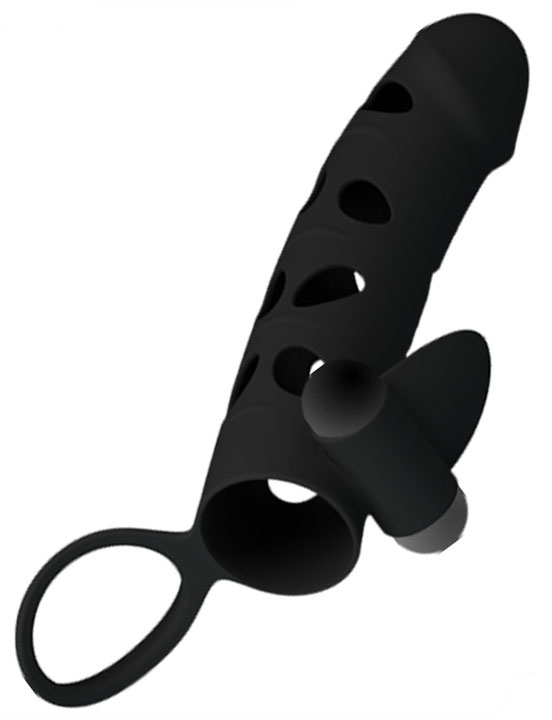 картинка Насадка с вибрацией и дополнительной стимуляцией, 152 мм от магазина ErosMania