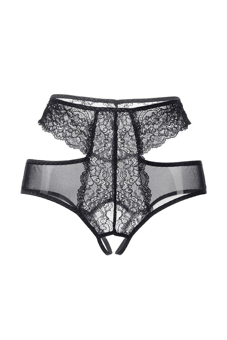 картинка Эротические трусики Erolanta Charlotte, черный (54-56) от магазина ErosMania