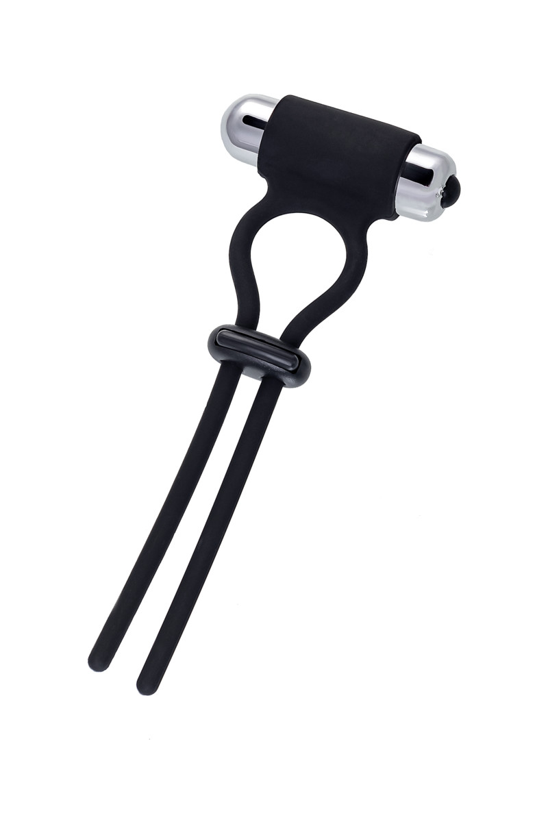 картинка Лассо на пенис A-toys by TOYFA Jat, силикон, черное, 14 см от магазина ErosMania