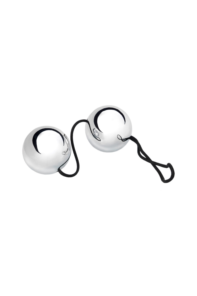 картинка Вагинальные шарики TOYFA, ABS пластик, серебристый, 20,5 см,Ø 3,5 см от магазина ErosMania