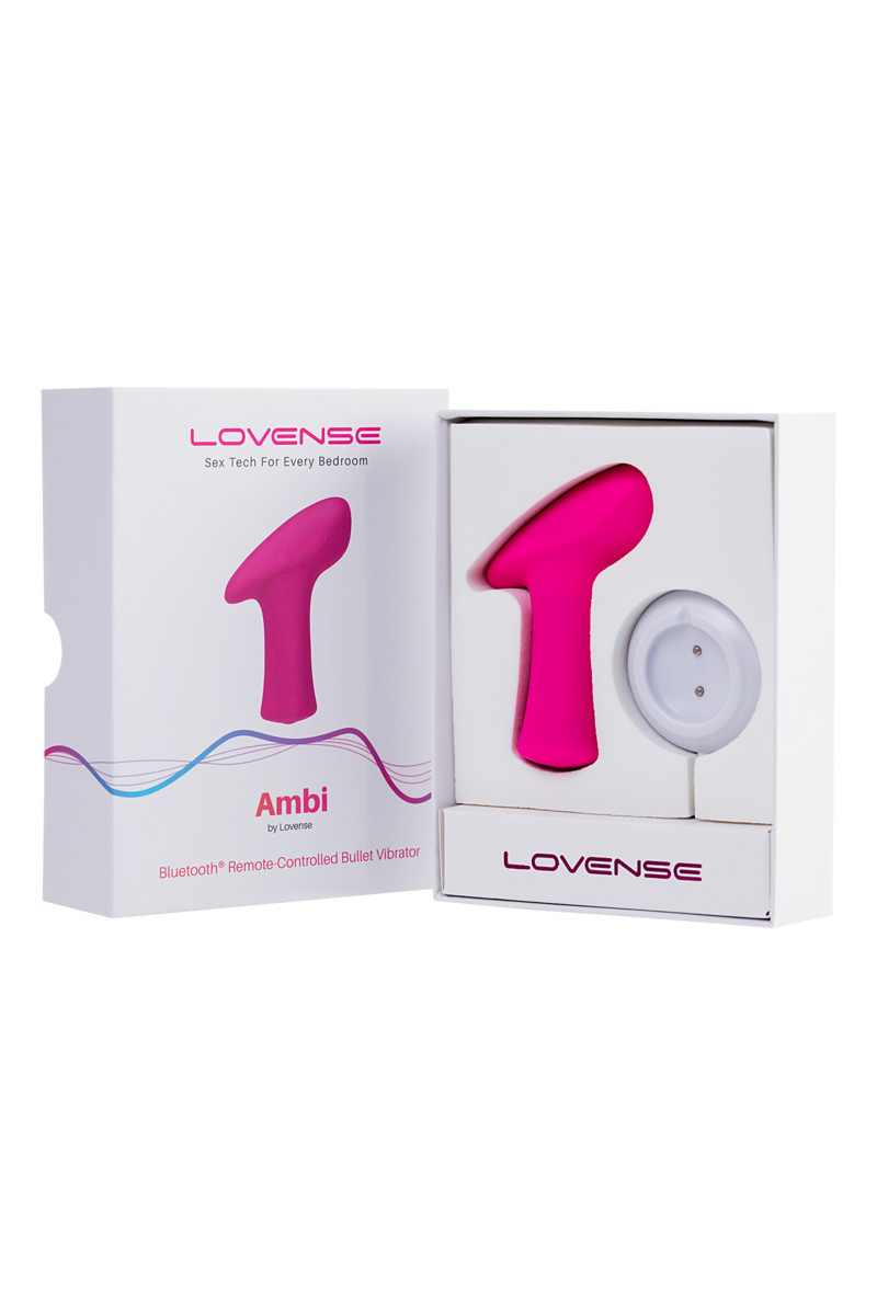 картинка Вибропуля LOVENSE Ambi, силикон, розовая, 8,6 см от магазина ErosMania