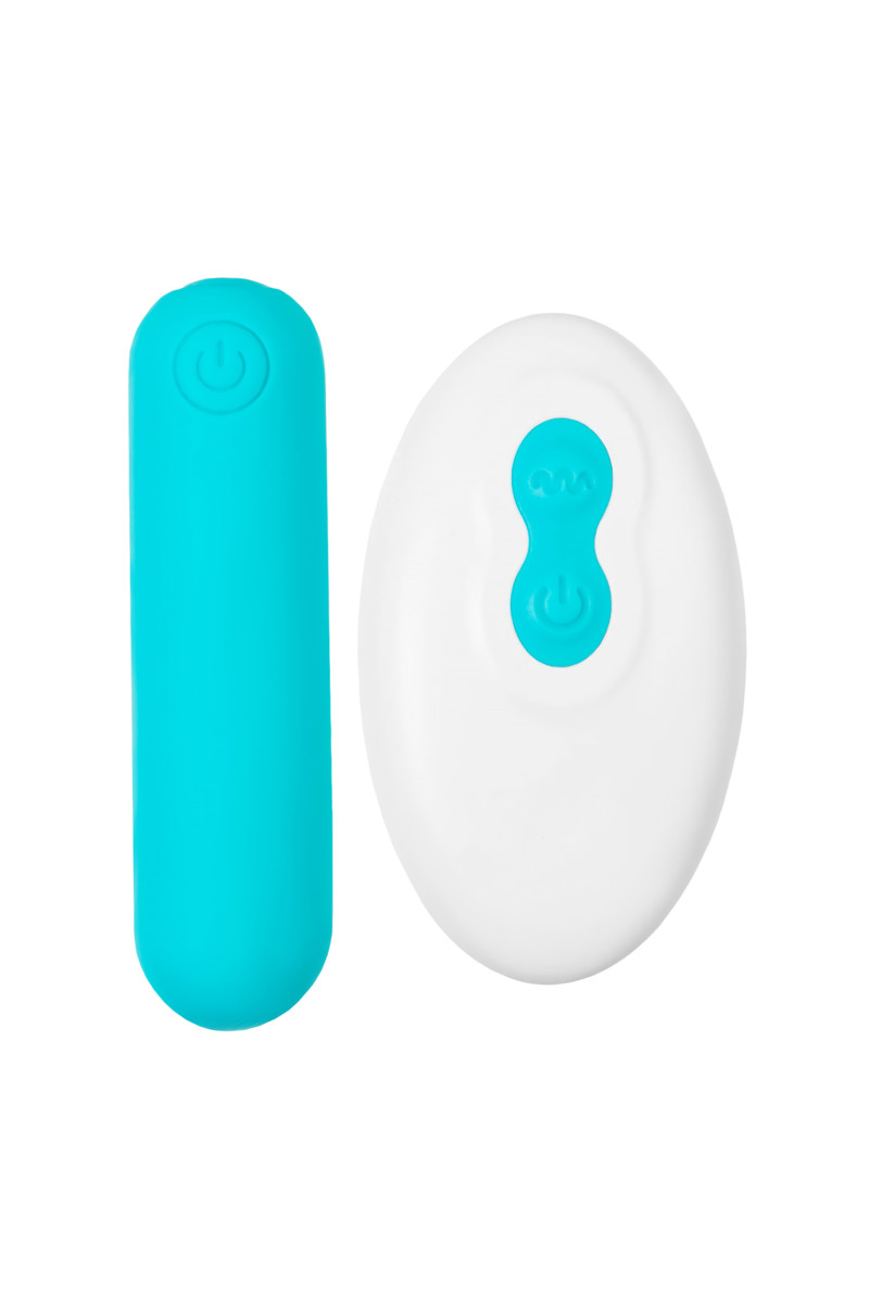 картинка Вибропуля A-toys Tnim, силикон, голубой, 6,5 см от магазина ErosMania