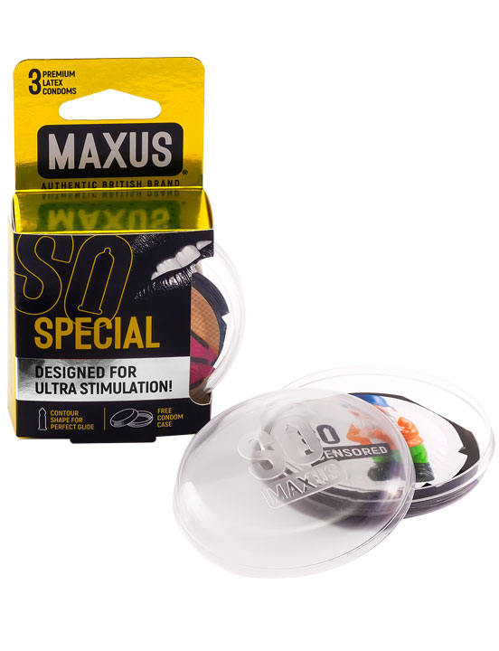 картинка Презервативы MAXUS AIR Special, точечно-ребристые, 3 шт., п/к от магазина ErosMania