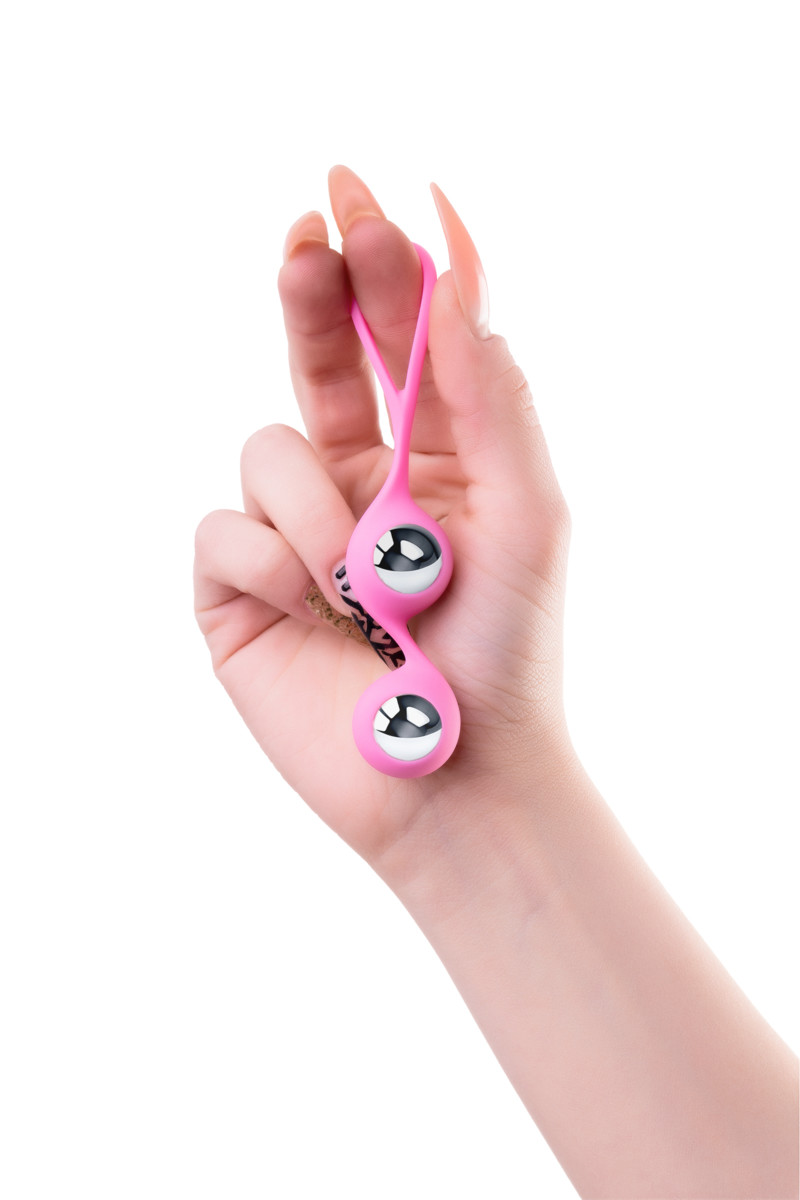 картинка Вагинальные шарики L'Eroina Futa, силикон, розовые, 11 см, Ø 1,9 см, 63 г от магазина ErosMania