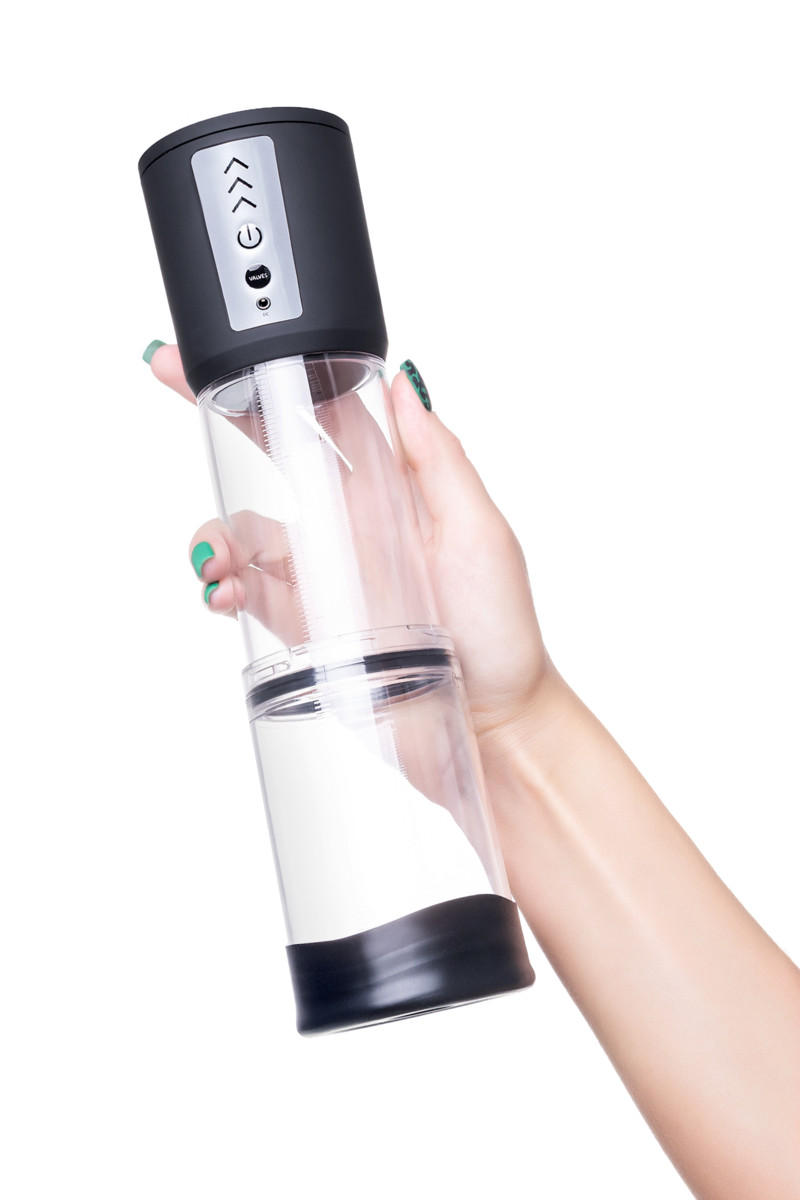 картинка Автоматическая помпа для пениса Sexus Men Expert Andreas, ABS-пластик, черная, 28 см от магазина ErosMania